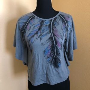 Girls gray casual blouse